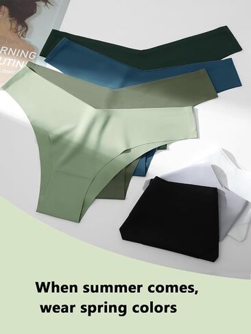Womens Underwear Sexy Stretch Bikini Panties Low Rise Hipster Ladies Soft V-Waist Cheeky 6 Pack S-XL in Saudi Arabia