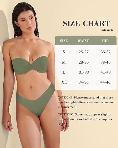 Womens Underwear Sexy Stretch Bikini Panties Low Rise Hipster Ladies Soft V-Waist Cheeky 6 Pack S-XL in Saudi Arabia
