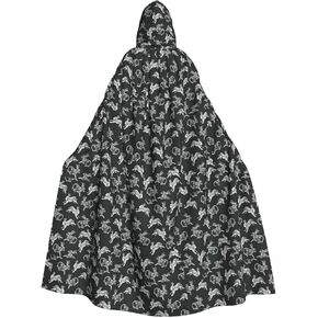 Bunny Rabbit Print Unisex Adult Hooded Cloak Costume Halloween Christmas And Carnival Theme Parties in Saudi Arabia
