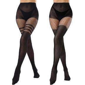 جوارب طويلة الفخذ الصناعي للنساء - جوارب طويلة قوطية وهمية، جوارب قوطي عالية الخصر فوق الركبة in Kuwait