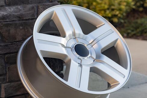 OE Wheels CV84 20 Inch Rim Fits Tahoe Style 6x139.7 20x8.5 Gloss Silver Machined - Hollander 5291 (1) in Saudi Arabia