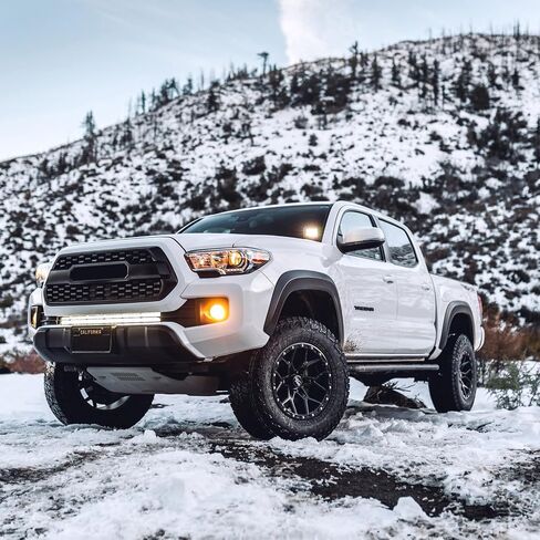 عجلة RockTrix RT107 مقاس 18 بوصة متوافقة مع 2001+ Toyota Tacoma 6x5.5 بوصة (6x139.7) نمط مسمار، 18x9 (-12 مم إزاحة)، 106.1 مم، أسود مطفي، يناسب أيضًا 2002+ 4Runner، FJ Cruiser، 99-06 تندرا in Kuwait