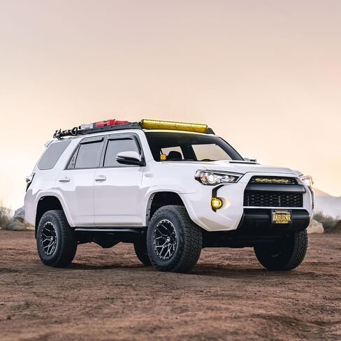 عجلة RockTrix RT107 مقاس 18 بوصة متوافقة مع 2001+ Toyota Tacoma 6x5.5 بوصة (6x139.7) نمط مسمار، 18x9 (-12 مم إزاحة)، 106.1 مم، أسود مطفي، يناسب أيضًا 2002+ 4Runner، FJ Cruiser، 99-06 تندرا in Kuwait