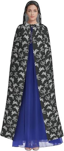 Bunny Rabbit Print Unisex Adult Hooded Cloak Costume Halloween Christmas And Carnival Theme Parties in Saudi Arabia