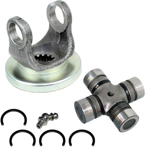 Caltric Front Drive Shaft Yoke with U-Joint Compatible with Yamaha Wolverine 350 YFM350FX 4X4 1995-2005 in Saudi Arabia