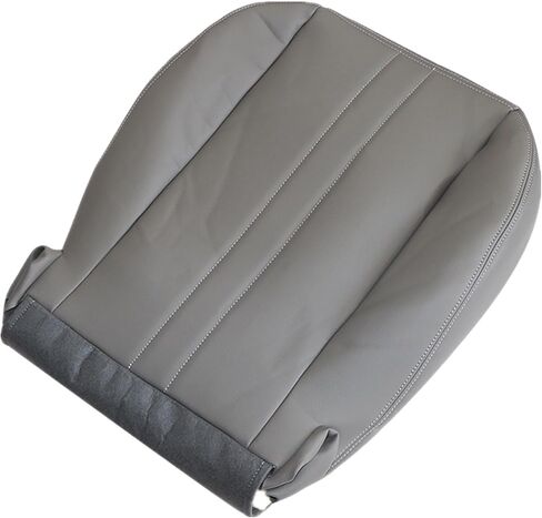 SecosAutoparts Driver or Passenger Side Bottom Replacement Leather Seat Cover Gray Compatible with Chevy Express GMC Savana 2003-2014 in Saudi Arabia