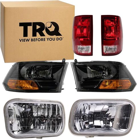 طقم الإضاءة TRQ CH2502217 CH2503217 CH2594102 CH2595102 CH2818124 CH2819124 متوافق مع 2009-2010 دودج رام 1500 2010 رام 2500 رام 3500 2011-2012 رام 1500 2500 3500 in Saudi Arabia