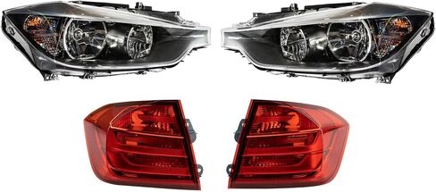 طقم الإضاءة TRQ BM2502169 BM2503169 BM2804104 BM2805104 متوافق مع 2012-2015 BMW 328i 335i in Saudi Arabia