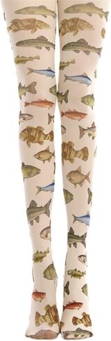 Womens Patterned Funky Tights Printed Colorful Tights Whimsy Twee Colored Stockings Y2k Emo Whimsigoth Clothes in Kuwait
