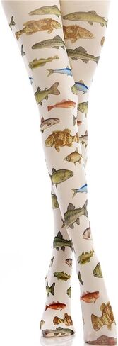 Womens Patterned Funky Tights Printed Colorful Tights Whimsy Twee Colored Stockings Y2k Emo Whimsigoth Clothes in Kuwait