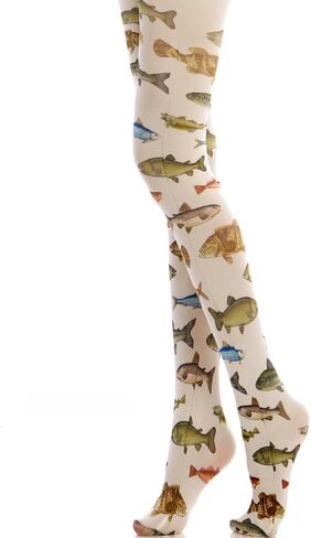 Womens Patterned Funky Tights Printed Colorful Tights Whimsy Twee Colored Stockings Y2k Emo Whimsigoth Clothes in Kuwait