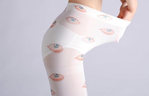 Womens Patterned Funky Tights Printed Colorful Tights Whimsy Twee Colored Stockings Y2k Emo Whimsigoth Clothes in Kuwait