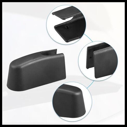 Rear Windshield Wiper Arm Nut Cover Cap Fit for BMW X3 2018-2021 No.61687407276 - Pack of 1 Black Durable Material in Saudi Arabia