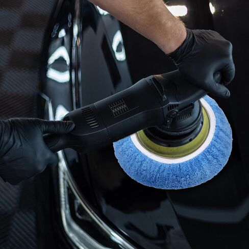 6 Pcs Buffer Pads Buffing Pads Car Polishing Pad for 9 to 10 Inches Car Polisher, 2pcs Wool, 2pcs Coral Fleece, 2 pcs Microfiber Wax Applicator Pad in Saudi Arabia
