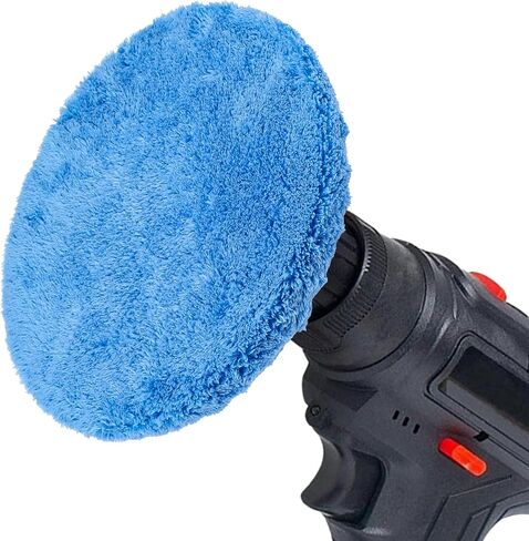 6 Pcs Buffer Pads Buffing Pads Car Polishing Pad for 9 to 10 Inches Car Polisher, 2pcs Wool, 2pcs Coral Fleece, 2 pcs Microfiber Wax Applicator Pad in Saudi Arabia