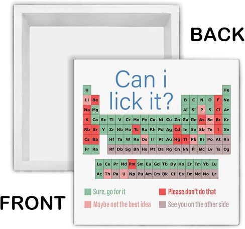 Funny Chemistry Desk Decor Periodic Table of Elements Wood Block Sign Classroom School Office Decoration, Chemistry Teacher Gifts Teachers Day Gift in Saudi Arabia