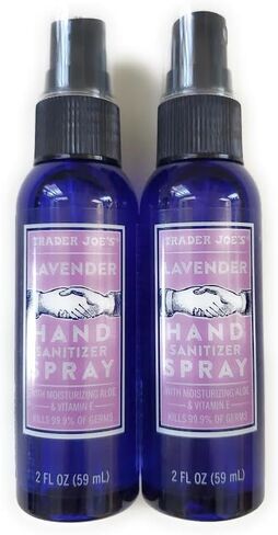 Trader Joe's Lavender Hand Sanitizer Spray Bottle Set (2 Pack) in Saudi Arabia