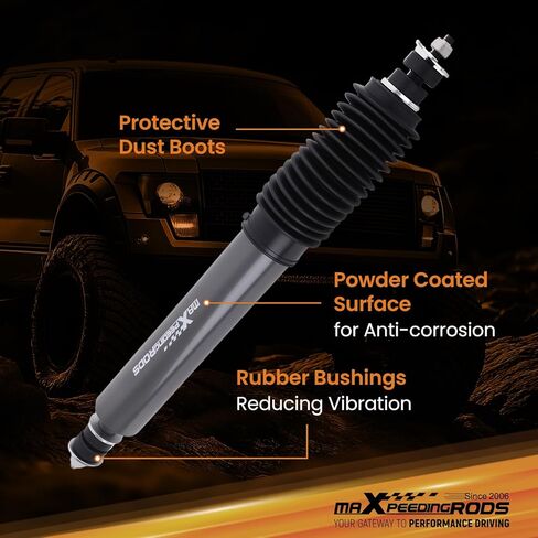 maXpeedingrods Steering Stabilizer for Jeep CJ7 4WD 1976-1986, CJ5 4WD 1959-1983, Scrambler 4WD 1981-1985, Dodge Raider 4WD 1987-1989, Suzuki Samurai 4WD 1986-1991 in Saudi Arabia