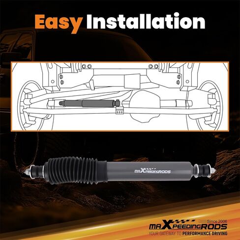 maXpeedingrods Steering Stabilizer for Jeep CJ7 4WD 1976-1986, CJ5 4WD 1959-1983, Scrambler 4WD 1981-1985, Dodge Raider 4WD 1987-1989, Suzuki Samurai 4WD 1986-1991 in Saudi Arabia