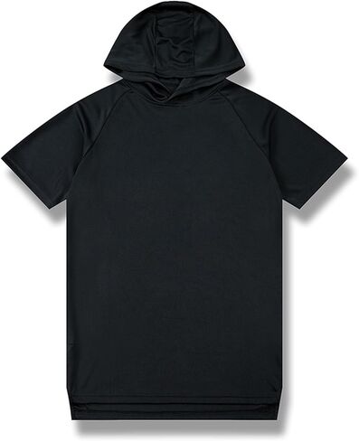 Men's Workout Hooded Tank Tops Bodybuilding Muscle Cut Off T Shirt Sleeveless Gym Hoodies in Saudi Arabia