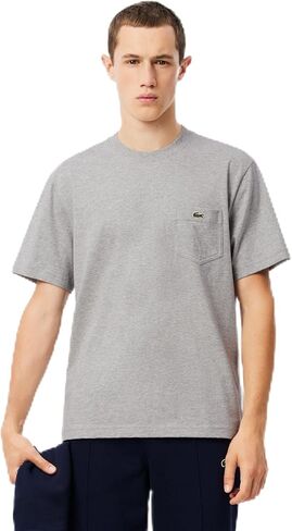 Lacoste Men's Cotton T-Shirt with Breast Pocket in Saudi Arabia