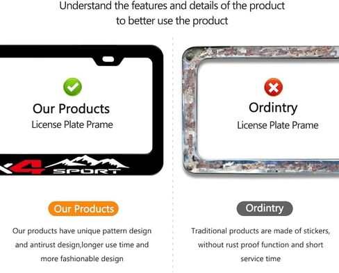 2 Pack Pink Silly Goose On The Loose License Plate Frames, Stainless Steel Cute License Plate Holders Covers with Screws Fasteners Caps in Saudi Arabia