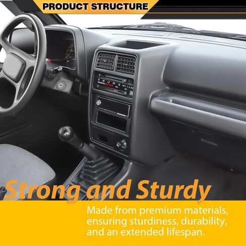 Dashboard Radio AC Panel Trim Dash Bezel Compatible With Geo Tracker/Suzuki Sidekick 1992-1995 Black in Saudi Arabia