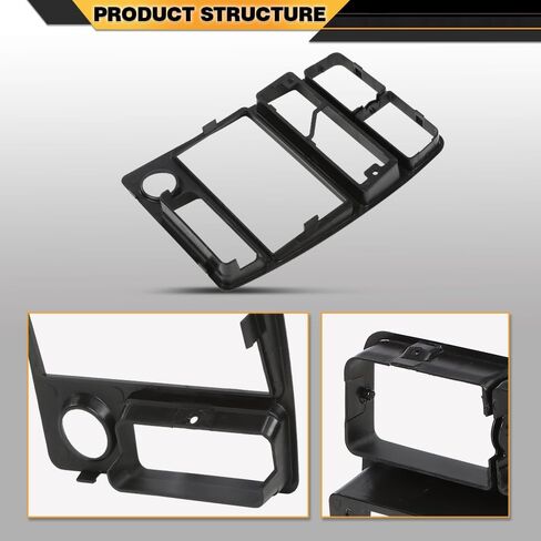 Dashboard Radio AC Panel Trim Dash Bezel Compatible With Geo Tracker/Suzuki Sidekick 1992-1995 Black in Saudi Arabia