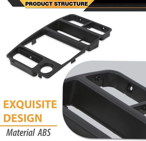 Dashboard Radio AC Panel Trim Dash Bezel Compatible With Geo Tracker/Suzuki Sidekick 1992-1995 Black in Saudi Arabia
