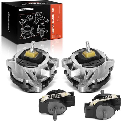 A-Premium 4PCS Engine Motor Mount and Transmission Mount Set Compatible with BMW 328i, 335i, 330i, 320i, 328d, 330e, 340 i, 428i Gran Coupe, 435i Gran Coupe, 228i, M235i, M240i, 428i, 435i, 440i, M2 in Saudi Arabia