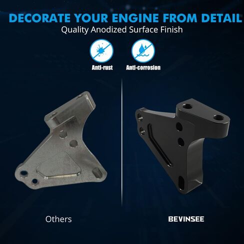 Bevinsee K-Swap Mount Bracket Kit Compatible with Honda Acura RSX Accord EX LX K20A K24A K20Z & K24Z CRV K24 K-Series Engine in Saudi Arabia