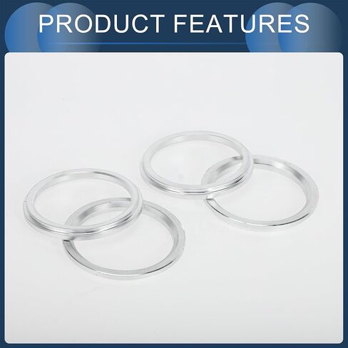 Hub Centric Rings, 67.1mm ID to 82mm OD Vehicle Wheel Hubrings Aluminum Alloy, 4 Pcs in Kuwait