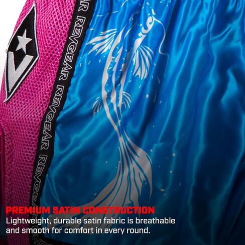 شورت Revgear Legends Koi Edition Muay Thai - Pro-Level Muay Thai، MMA، معدات الملاكمة للرجال والنساء in Kuwait