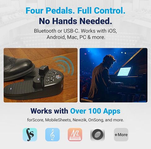 Firefly Premium Bluetooth/USB Page Turner Pedal in Saudi Arabia