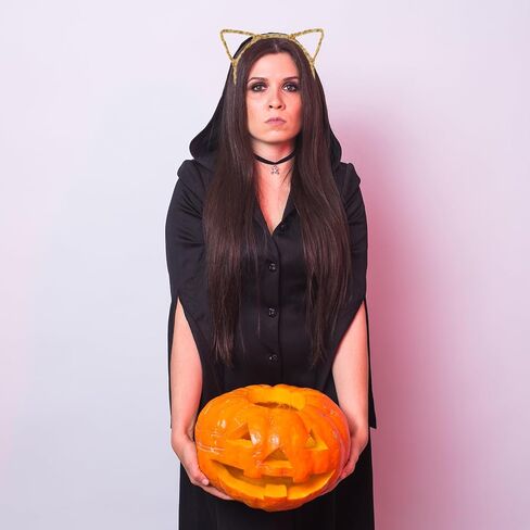 Leopard Cat Ears Headband Halloween Cosplay Accessories for Women Girls, Plastic Cute Fancy Costume Hair Hoop in Saudi Arabia
