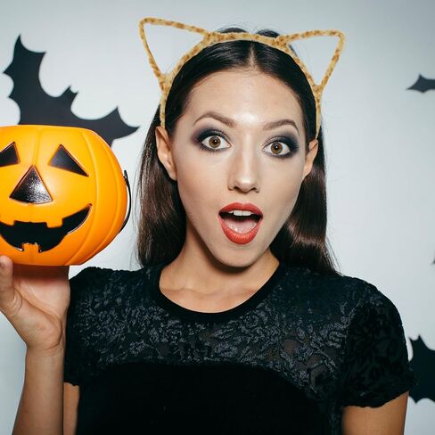 Leopard Cat Ears Headband Halloween Cosplay Accessories for Women Girls, Plastic Cute Fancy Costume Hair Hoop in Saudi Arabia
