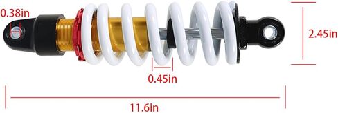 10.5in White Rear Shock 270mm Replacement for 110cc 125cc Coolster SDG SSR Dirt Pit Bike in Saudi Arabia