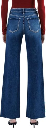VERVET Women's Aileeah High Rise Slim Wide Leg Jeans in Saudi Arabia