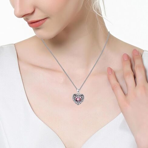 Celtic Witches Knot Necklace S925 Sterling Silver That Holds Pictures Locket Necklaces for Men Dad Good Luck Irish Viking Pendant Wiccan Jewelry Gifts for Women in Kuwait