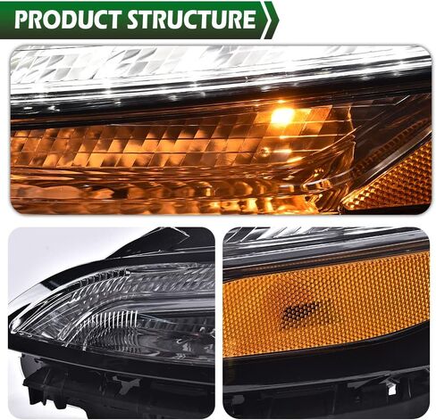 GRAND ORANGE LED DRL Parking Light Turn Signal Right Side Compatible with Jeep Cherokee 2014 2015 2016 2017 2018 RH Passenger Side Turn Signal Lamp 68157102AQ in Saudi Arabia