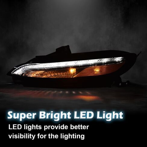 GRAND ORANGE LED DRL Parking Light Turn Signal Right Side Compatible with Jeep Cherokee 2014 2015 2016 2017 2018 RH Passenger Side Turn Signal Lamp 68157102AQ in Saudi Arabia
