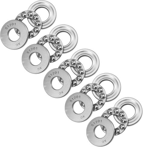 2pcs 51204 Thrust Ball Bearing - [20mm x 40mm x 14mm] Chrome Steel Miniature Thrust Bearing with Washer for Machine Tool Use in Saudi Arabia