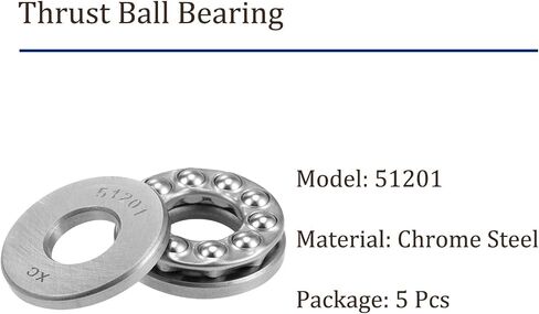 2pcs 51204 Thrust Ball Bearing - [20mm x 40mm x 14mm] Chrome Steel Miniature Thrust Bearing with Washer for Machine Tool Use in Saudi Arabia