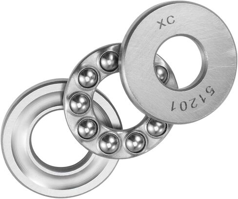 2pcs 51204 Thrust Ball Bearing - [20mm x 40mm x 14mm] Chrome Steel Miniature Thrust Bearing with Washer for Machine Tool Use in Saudi Arabia