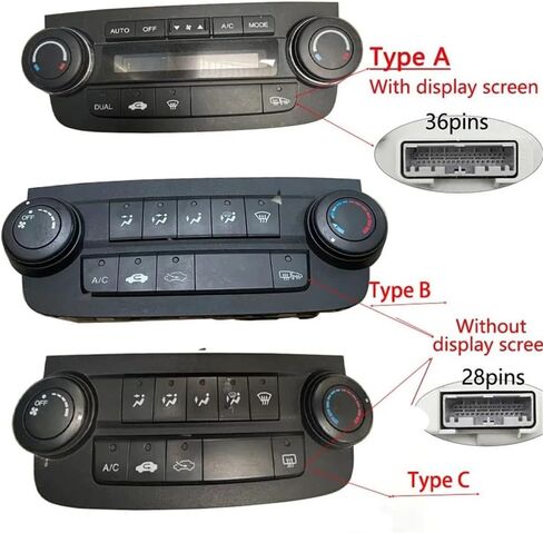 مفتاح Air Con متوافق مع CRV 2007 2008 2009 2010 2011 لوحة أدوات منفذ تكييف الهواء لطاولة العمل القديمة (النوع C) in Saudi Arabia
