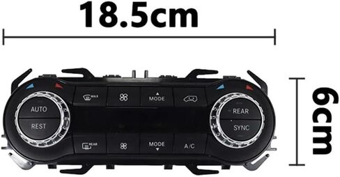 Air Con Switch Compatible with Benz for Vito for Metris W447 W448 V260 V260L 2016-2023 Dash A/C Temperature Climate Control Switch Button Panel Assembly(Panel) in Saudi Arabia