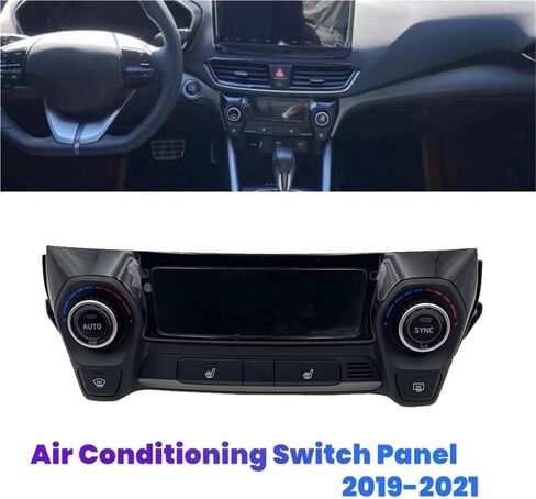 Air Con Switch Auto Constant Temperature Air Conditioning Switch Panel 97250-J1210 Compatible with Hyundai for LA Festa 2019-2021 AC Heater Knob Assy in Saudi Arabia