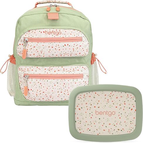 Bentgo® Kids 14" Backpack Set With Kids Prints Lunch Box (Geo Speckle) in Saudi Arabia