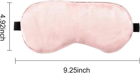 2 PCS Black Pink Satin Sleep Masks, Adjustable Silk Eye Mask for Sleeping, Eye Sleep Shade Cover, Blind Folds Soft Breathable Blindfold for Play Party Games Airplane Travel Essentials Cover Gifts in Saudi Arabia