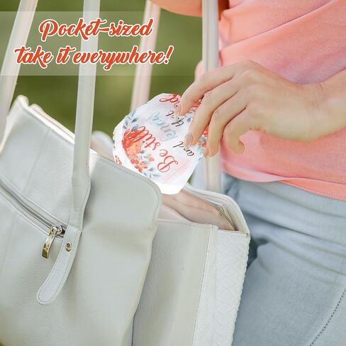 48Pcs Christian Church Folding Fans Bible Verse Flower Collapsible Handheld Fans with Storage Bags Wedding Party Favors for Women Church Services Summer Fall Gifts in Saudi Arabia